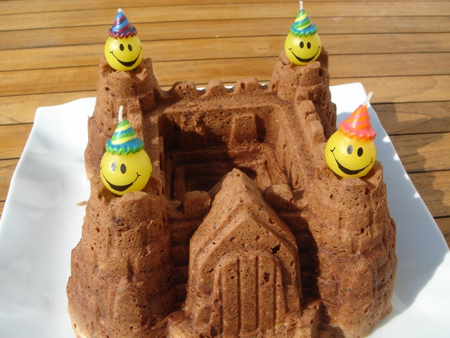 gateau chateau fort au chocolat