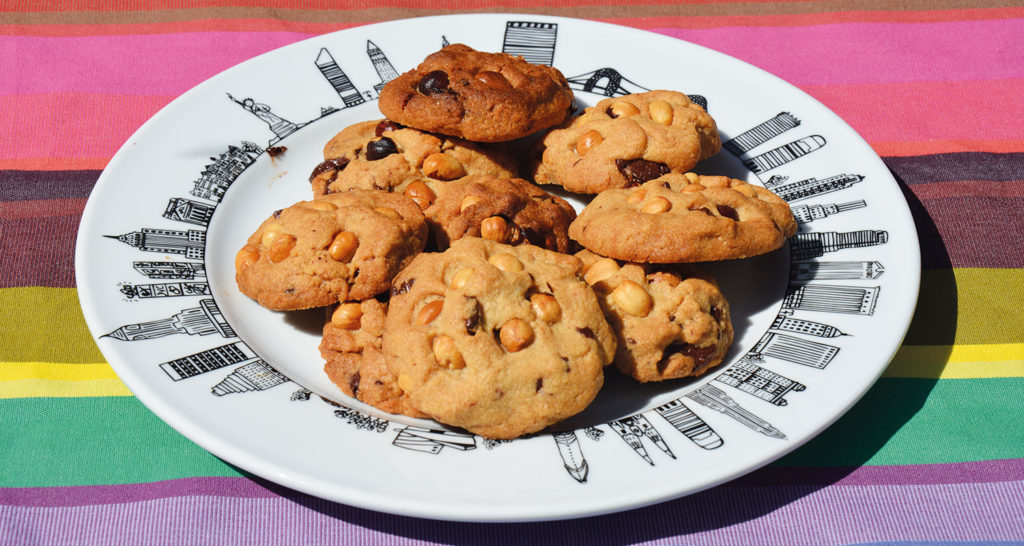 coockies à la noisette, recette sur assiettes et gourmandises