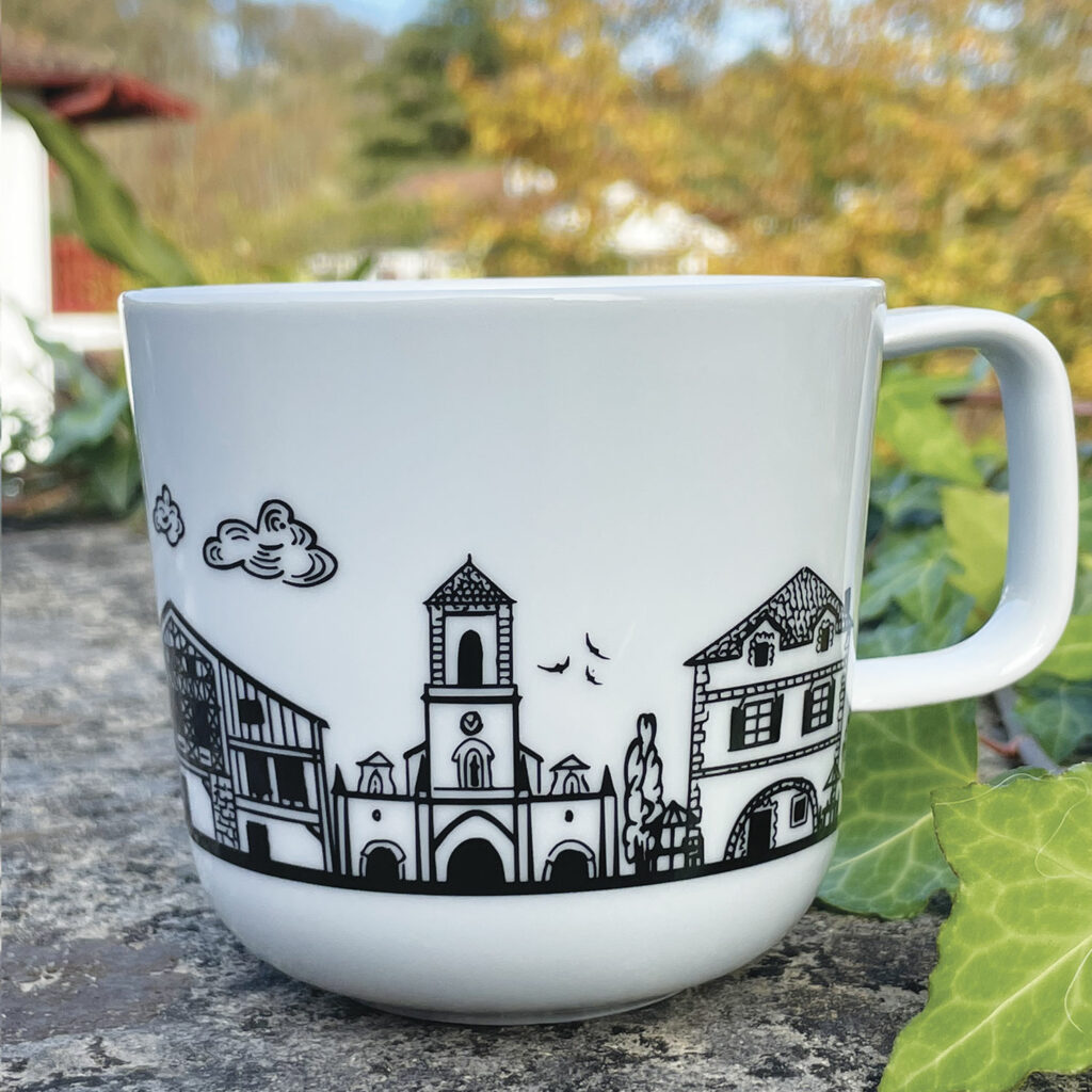 mug la bastide clairence, plus beau village de france, pays basque, par assiettes et cie